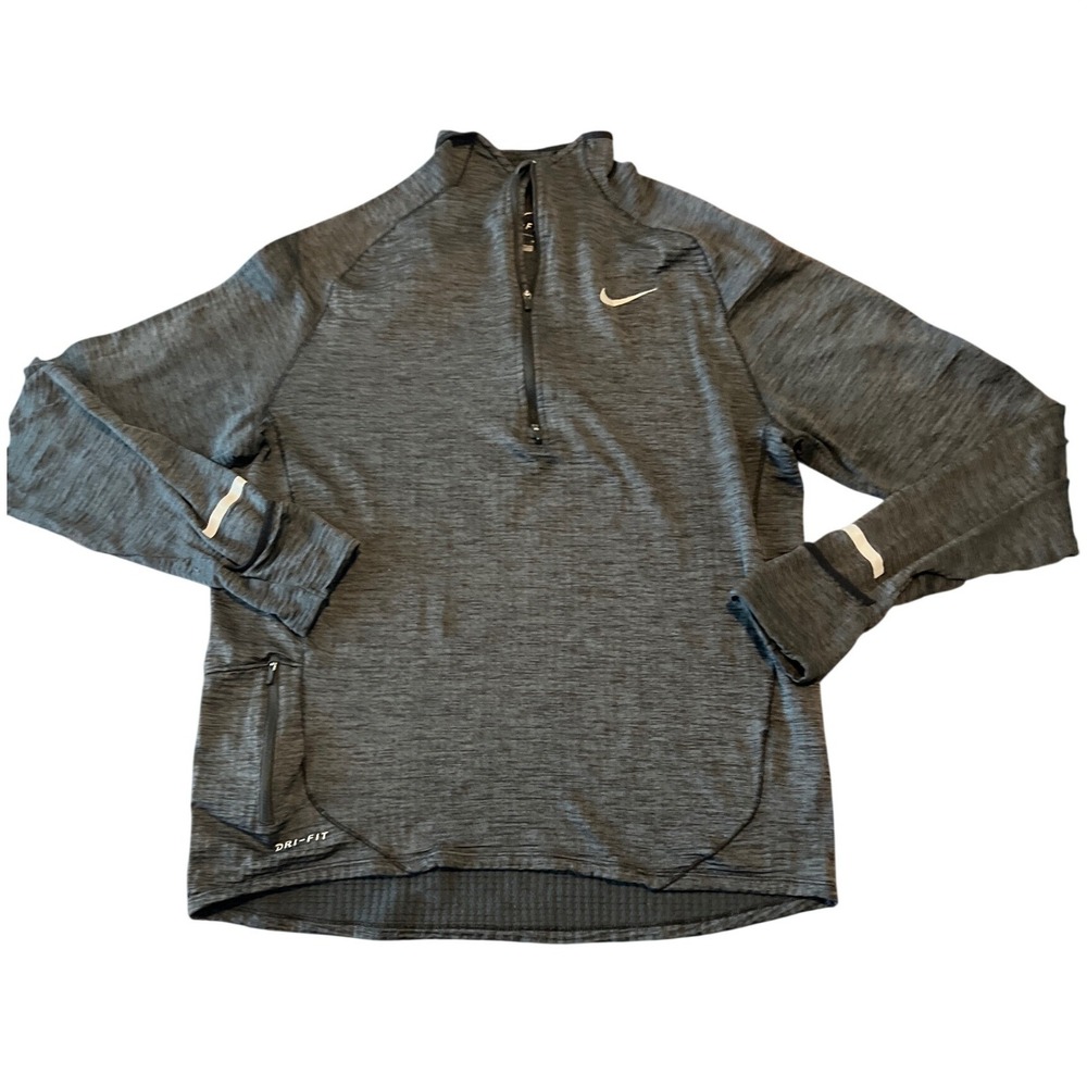 Nike 1/2 Zip Pullover Dri-Fit Sphere Element‎ Therma Mens M Running Top